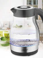 MR-061 Чорний Ел.чайник скло 1,7л диск 2000ВТ Maestro