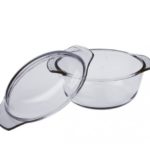 MR-5007 Кастр.з.кришкою 0,7л скло кругла Maestro