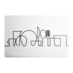 MR-1902 Серветки сервіровочні 43.5х28.5см сірі(силікон)Maestro