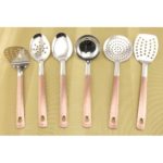 РОЗПРОДАЖ 0230 А+  Кухонний набір 7предм. нерж золото