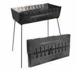 Мангал 2мм на 10 шампурів (57*27*15 см)