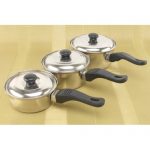 776 Набір Ковшиків А+ (3в1) з кришкою нерж А-Plus