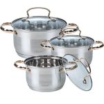 MR-3520-6М Набір каструль 6пр.сер. Maestro