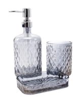 888-157 Набір аксесуарів для ванної кімнати Аргайл графіт, 3предм. S&T