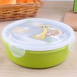 9663 Бутербродниця дитяча з ложкою (3 відділа)