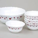 9740 Набір салатниць 6+1 кольорові