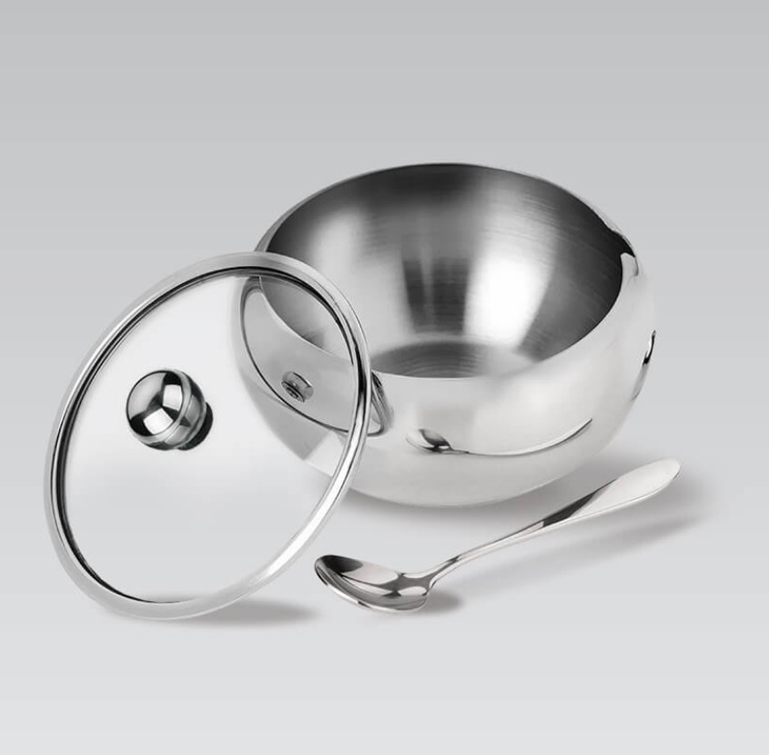 ц1 MR-1696 Цукорниця мет. з ложкою 460мл Maestro - Зображення 1