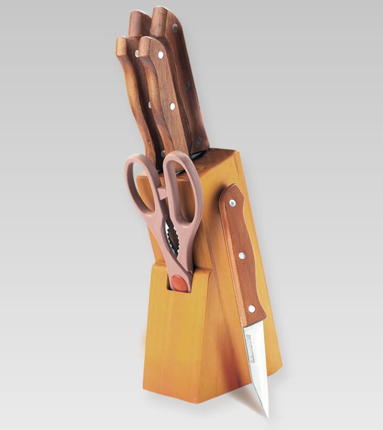 нож1 MR-1401 Набір ножів Rainbow (7пр.дер.руч) - Зображення 1