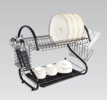 Сушка 2х ярусна MR-1025-53 BLACK (53х26,5х39см) Maestro