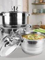 MR-2220-6L Набір каструль 6пр (1,5л;3л;5л) Maestro