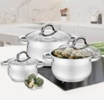 MR-3522-6M Набір каструль 6пр. Maestro( 1,8л; 2,5л; 3,5л)