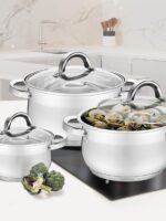 MR-3522-6M Набір каструль 6пр. Maestro( 1,8л; 2,5л; 3,5л)