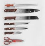 MR-1406 Набір ножів (8пр.коричн. ручка) точилка - Зображення 2