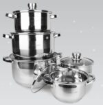 MR-2220-10 Набір каструль 10 предм. (1,5л;1,5л;2л;3л;5л) Мaestro - Зображення 2