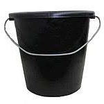 1002 Відро 10л п/е госп. з мет. ручкою будівельне Полімерагро