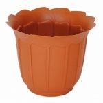 470+490 Горщик з підставкою Лаура 120 31 теракотовий #