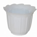 475+495 Горщик для квітів Лаура 320 05-білий мармур #