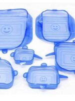 РОЗПРОДАЖ 07 SL Набір силіконових кришок 6 шт прямокут.