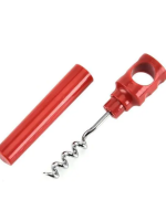 Штопор для вина плас. ручка червона 10шт/уп