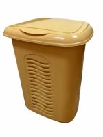 Корзина для білизни з кришкою 40 л бєжева Консенсус