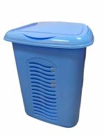Корзина для білизни з кришкою 40л голуба Консенсус