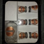 1646 Набір Горілчаний золото 1бут.+6 стоп