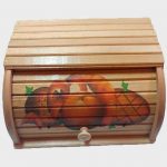 Хлібниця НОВА дерево велика з малюнком