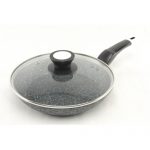 1482 А+ Сковорода 26см з кришкою Granit