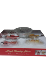 4355 Набір салатниць хрусталь 6в1