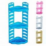 Полиця кутова у ванну 3-х ярусна "Р-Пласт" блакитна