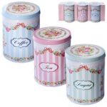 РОЗПРОДАЖ 01767 Банка для зберігання метал. 3шт 10*10*14,5см STENSON