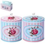 РОЗПРОДАЖ 01775 Банка для зберігання метал. 4шт 11*7,5*12см STENSON