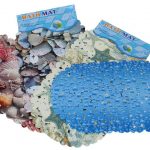 3364-3 Коврик у ванну силікон овал. ракушка 35-65см