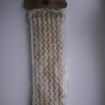 6931 Мочалка коричнева в полоску