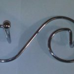 Вішалка хромована 2 крючки (зигзаг)