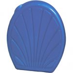 625-2 Сидіння для унітазу Ракушка метал. кріплення синє "ЕФ-ПЛАСТ"