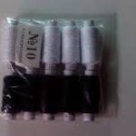 3762 Нитка чорно/біла №10 середня