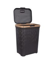 078 Корзина для білизни 50л коричнева UKSAN