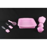 РОЗПРОДАЖ 1951 G А+ Набір силіконовий (кисточка,лопатка,вінчик,підставка під гаряче, дечка)