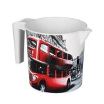 337 Ковшик пластмасовий з малюнком (Париж, Лондон, Рим)  1л ELIF