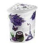 338 Корзина для білизни кутова з малюнком (Лондон,мозаїка,ромби,птахи) Ажур ELIF