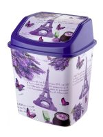 341 Відро з поворотною кришкою з малюнком (Париж, Рим, Лондон) АЖУР ELIF