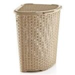 05005 Корзина кутова Ротанг 52л (біла,коричн,крем) Dunya #