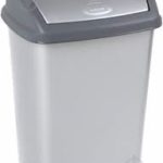 СК105 Відро для сміття з поворотною кришкою 11,25л біле IRAK