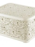 324 Кошик з кришкою 28л Крем АЖУР