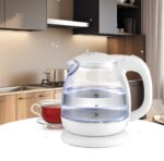 MR-055 White Ел.чайник скло 1л 1100ВТ Maestro - Зображення 2