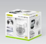 MR-055 White Ел.чайник скло 1л 1100ВТ Maestro - Зображення 3