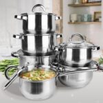 MR-2120-12 Набір каструль (ковшик) 12 предм.(1,5л;1,5л;2л;2л;3л;5л)  Maestro