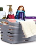 082 Кошик 6,6л(крем,сірий)UKSAN