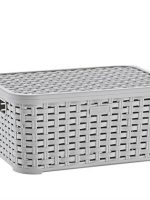 295 Кошик з кришкою Ротанг 10л (34х24х16см) МІКС ІRAK